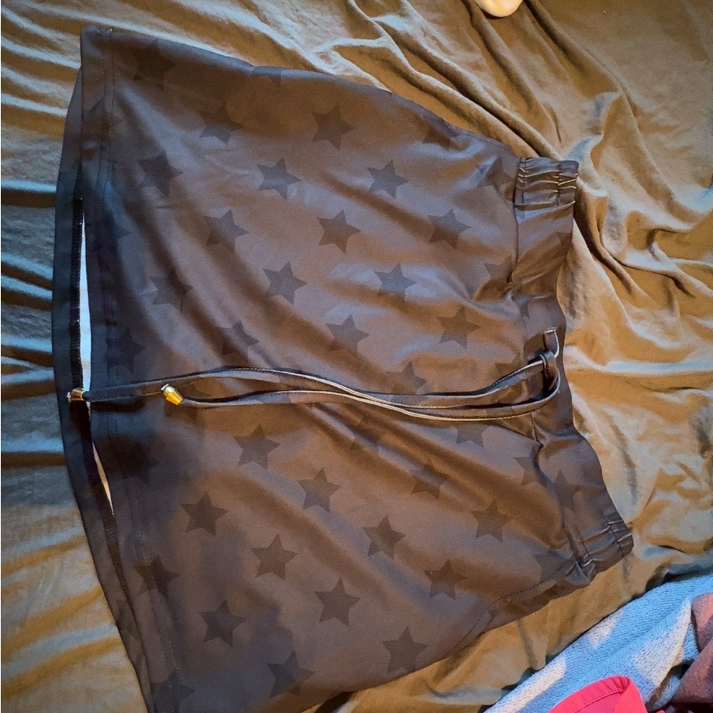 Black Star Patterned Women's Skirt